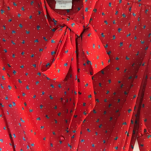 Vintage!  Items California Floral Belted Dress Size 14/M-L - Picture 3 of 14